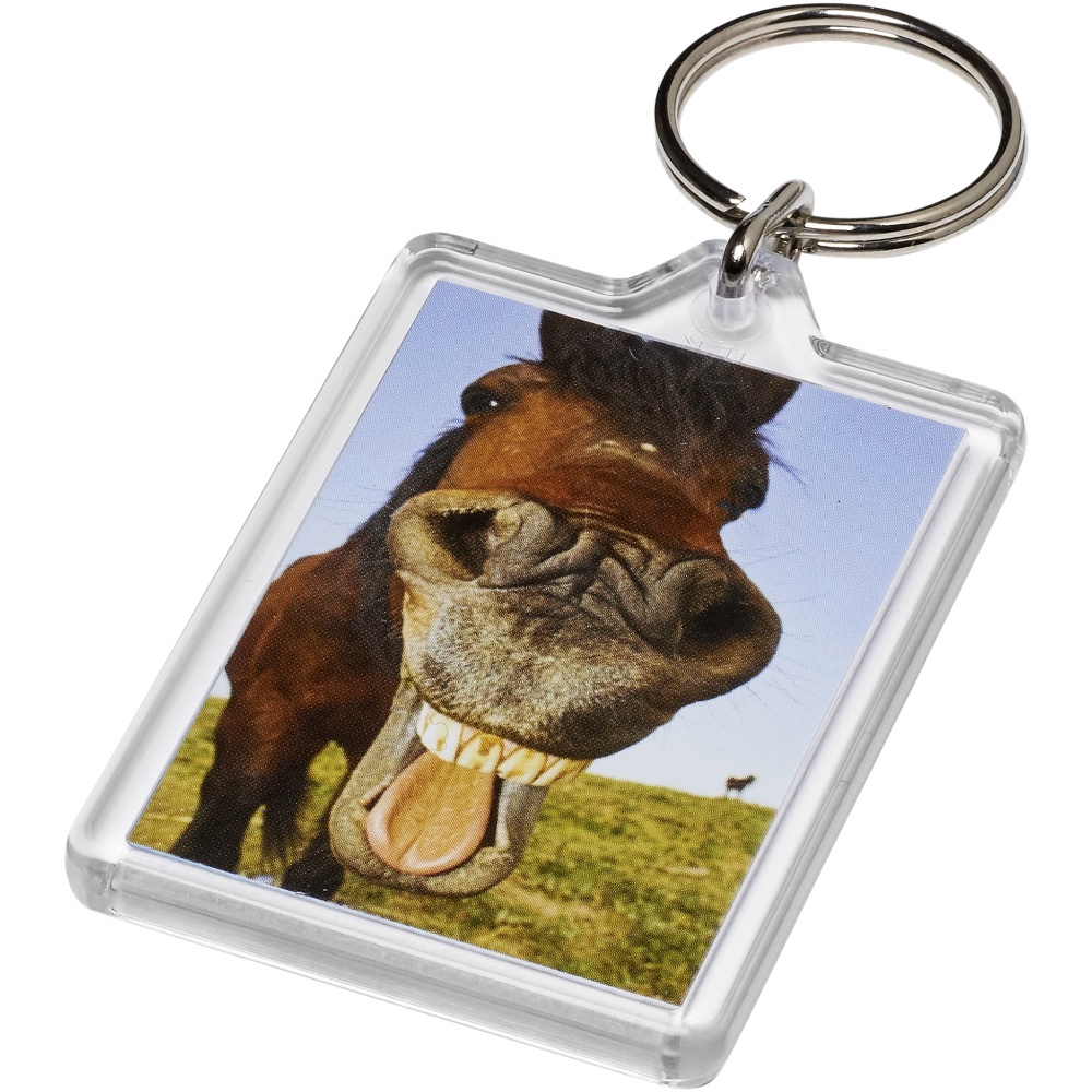 Logo trade promotional giveaways picture of: Vito C1 rectangular keychain