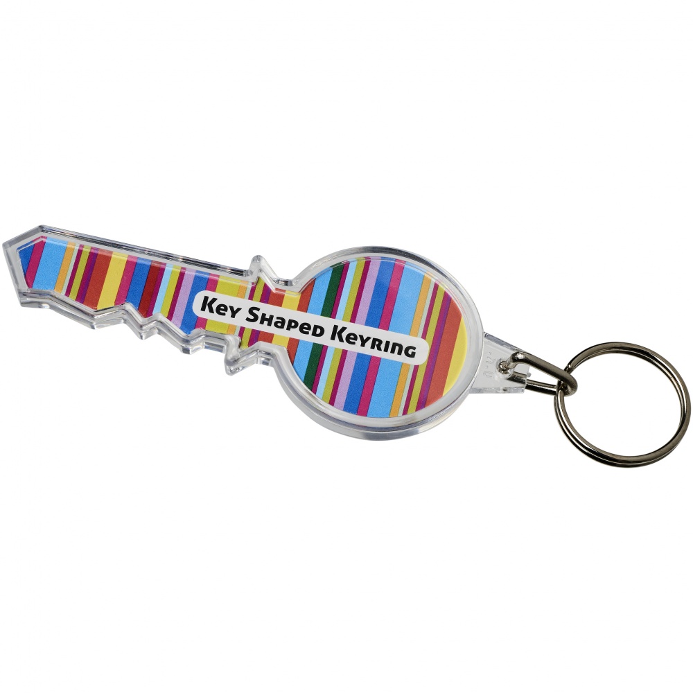 Logotrade promotional giveaway image of: Combo key-shaped keychain