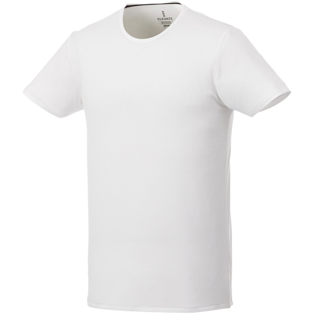 Logo trade promotional products picture of: Balfour short sleeve men's organic t-shirt, white