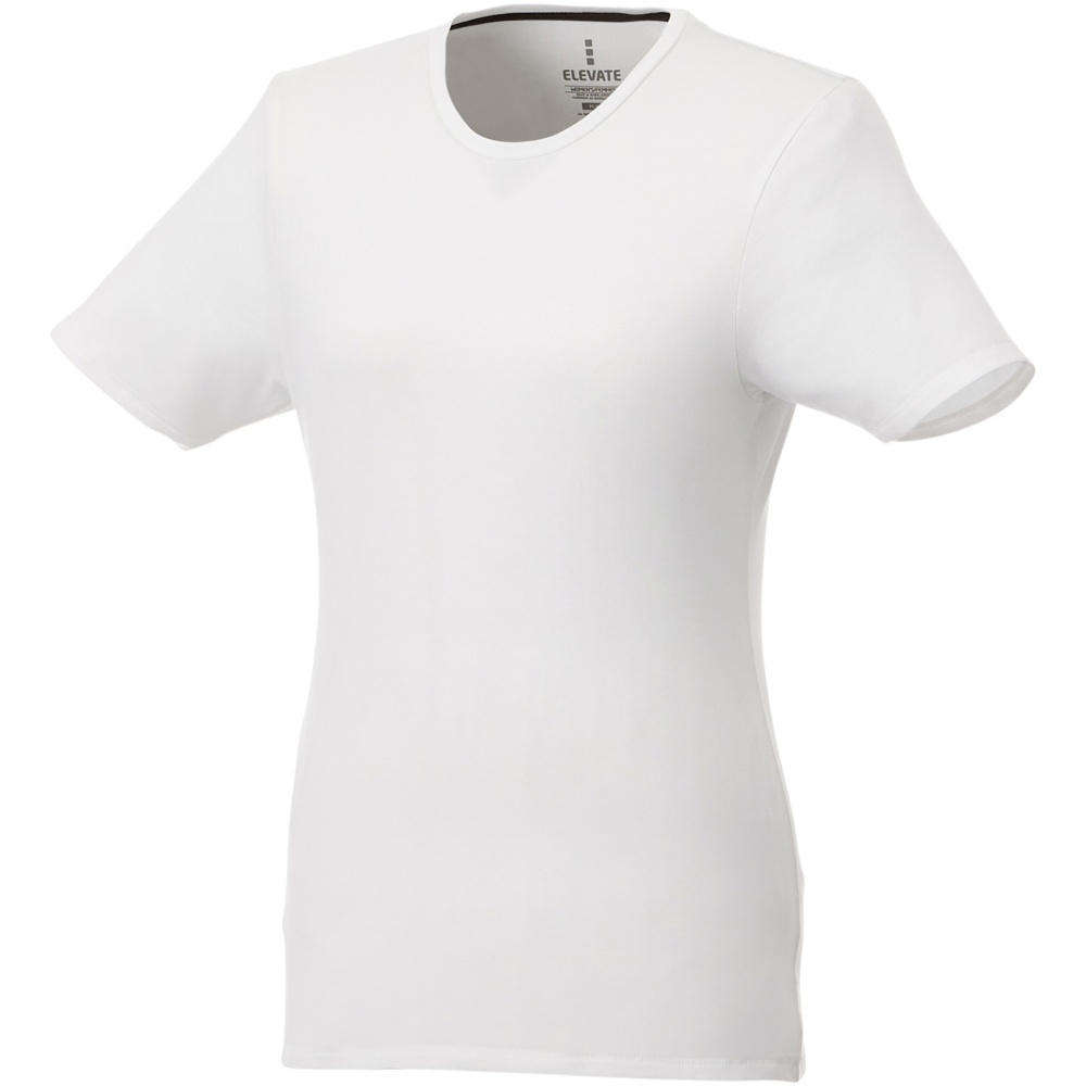 Logotrade advertising product image of: Balfour short sleeve women's organic t-shirt, White