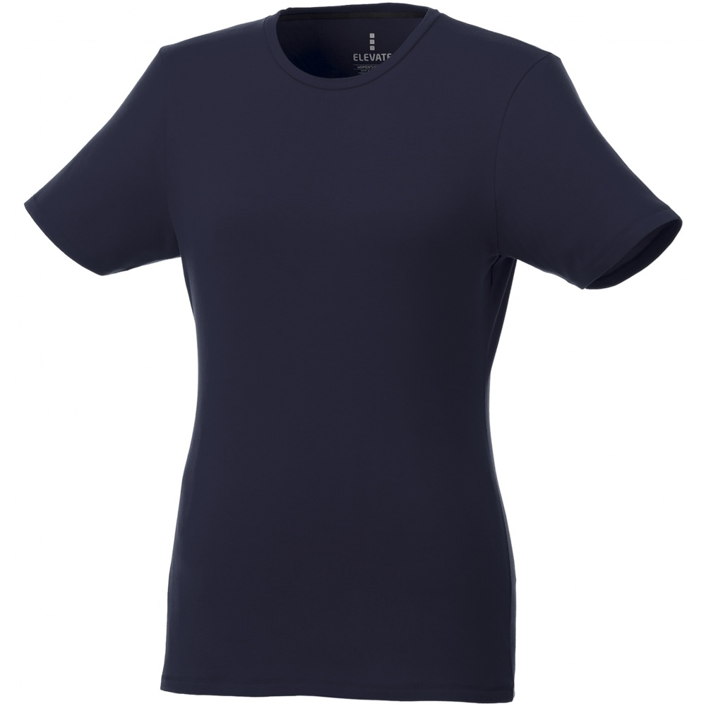Logotrade promotional product image of: Balfour short sleeve women's organic t-shirt, Navy Blue
