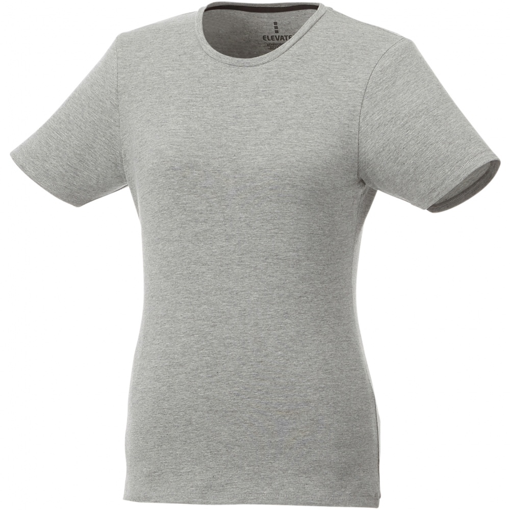 Logo trade promotional item photo of: Balfour short sleeve women's organic t-shirt, Grey