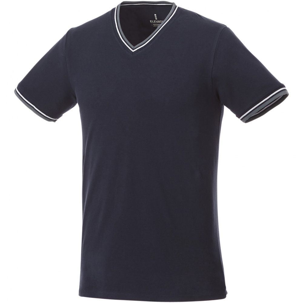 Logotrade promotional items photo of: Elbert short sleeve men's pique t-shirt, dark blue
