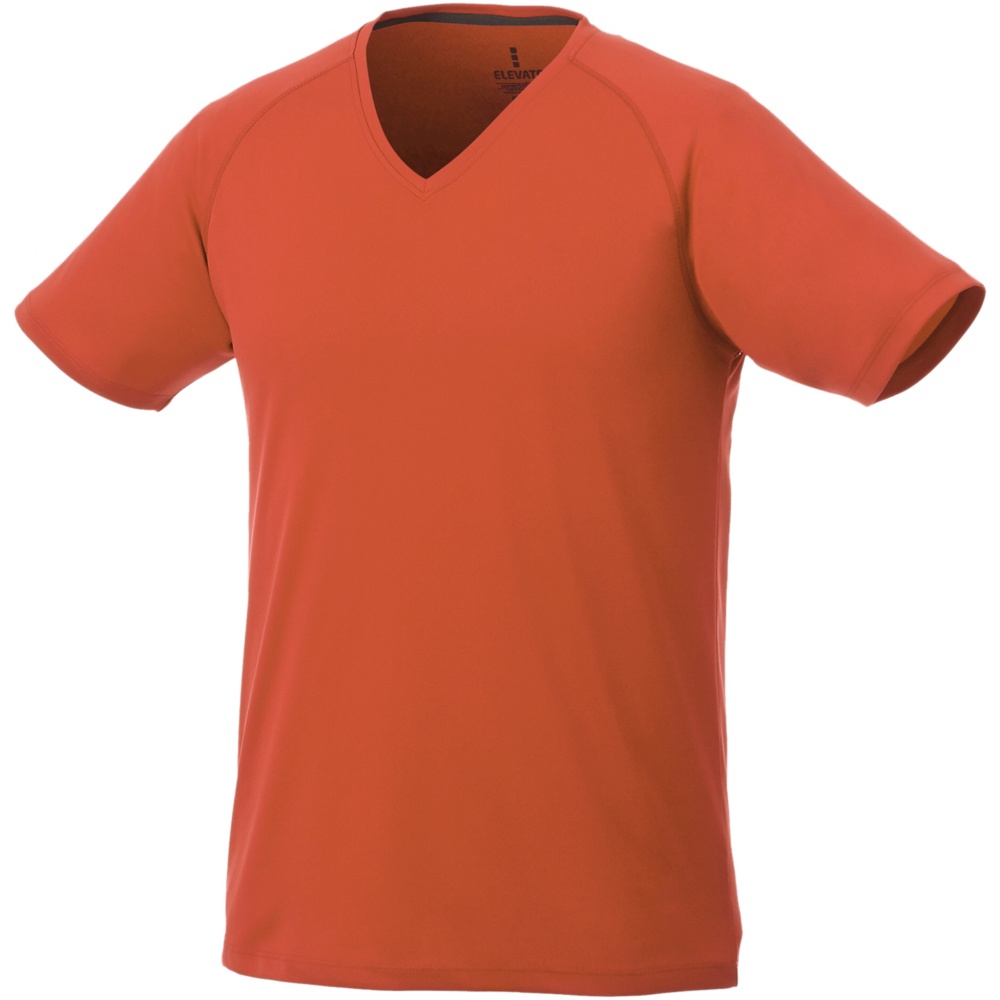Logo trade advertising products picture of: Amery men's cool fit v-neck shirt, oranssi