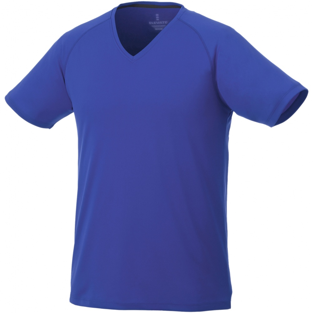 Logotrade promotional item image of: Amery men's cool fit v-neck shirt, blue