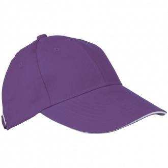 Logo trade promotional giveaway photo of: 6-panel baseball cap 'San Francisco', purple