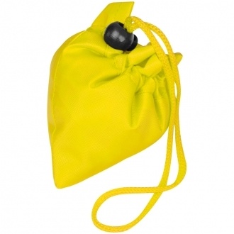 Logo trade promotional merchandise picture of: Foldable shopping bag ELDORADO, Yellow