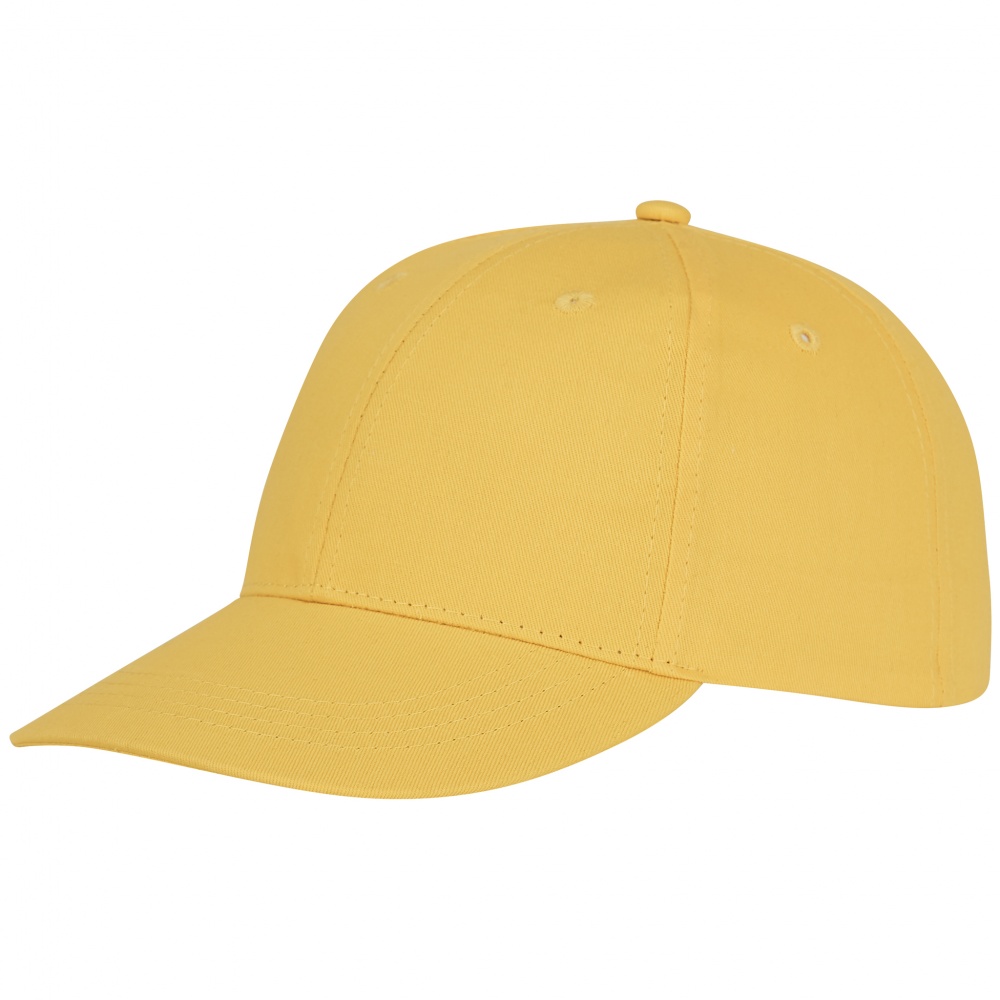 Logo trade promotional giveaways picture of: Ares 6 panel cap, yellow