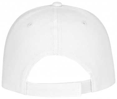 Logotrade promotional item image of: Ares 6 panel cap, white
