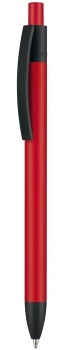 Logo trade promotional merchandise photo of: Pen, soft touch, Capri, red