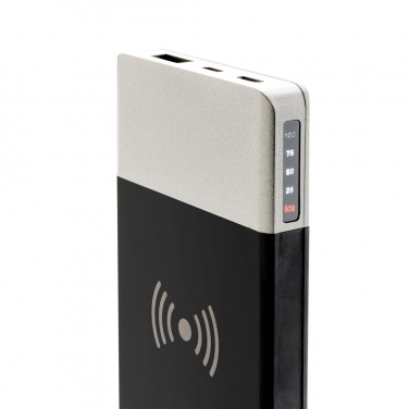 Logotrade business gifts photo of: 5.000 mAh Soft Touch Wireless 5W Charging Powerbank
, grey