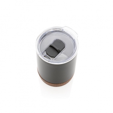 Logotrade corporate gift picture of: Cork small vacuum coffee mug, black