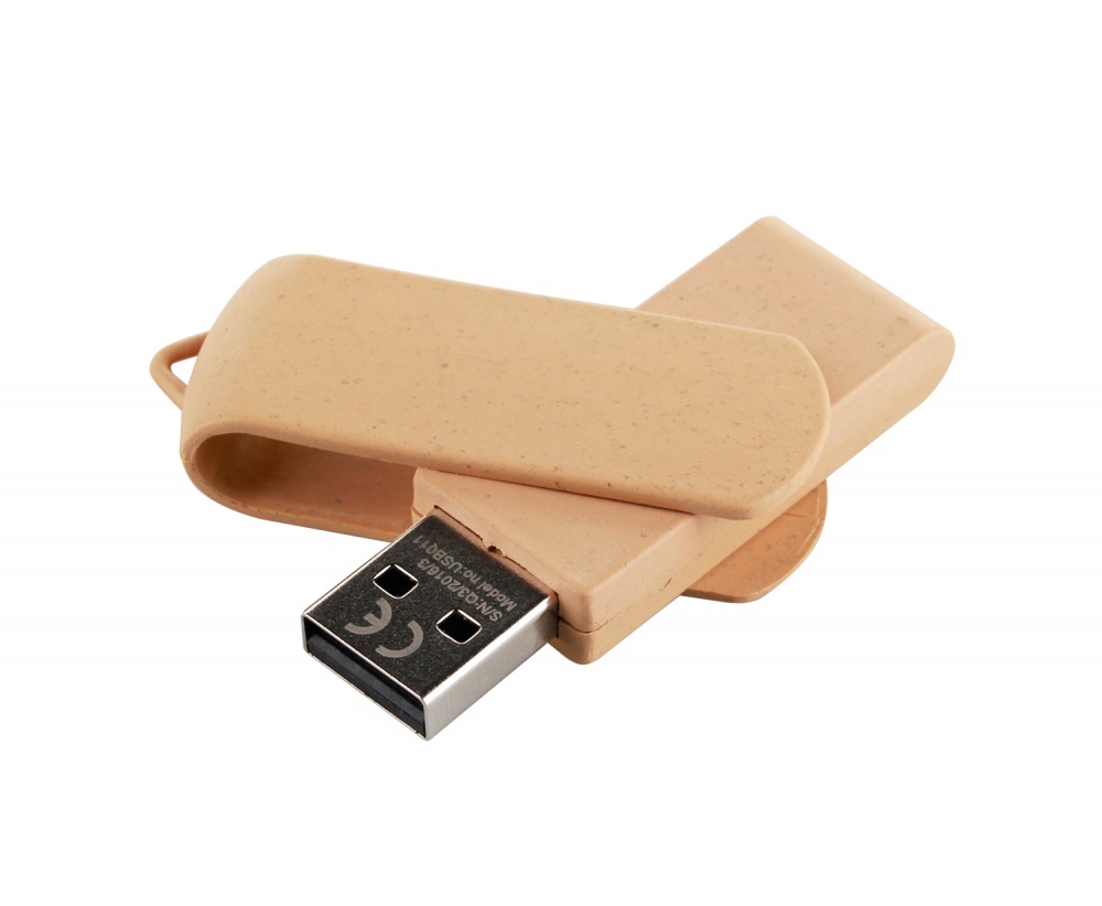 Logotrade promotional gifts photo of: Biodegradable USB memory stick, brown