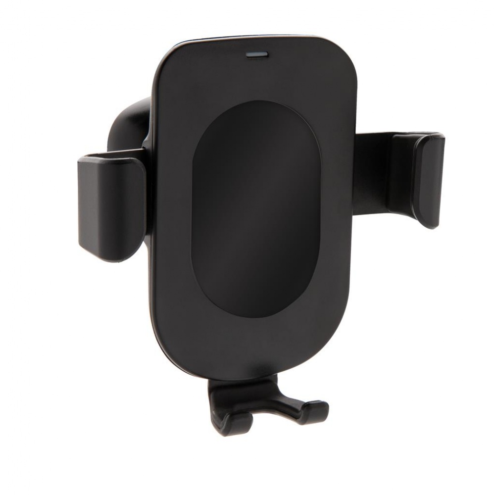 Logo trade promotional item photo of: 5W wireless charging gravity phone holder, black