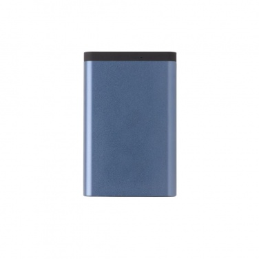 Logotrade promotional item image of: 10.000 mAh Aluminum pocket powerbank, blue