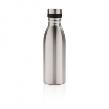 Logo trade business gift photo of: Deluxe stainless steel water bottle, silver