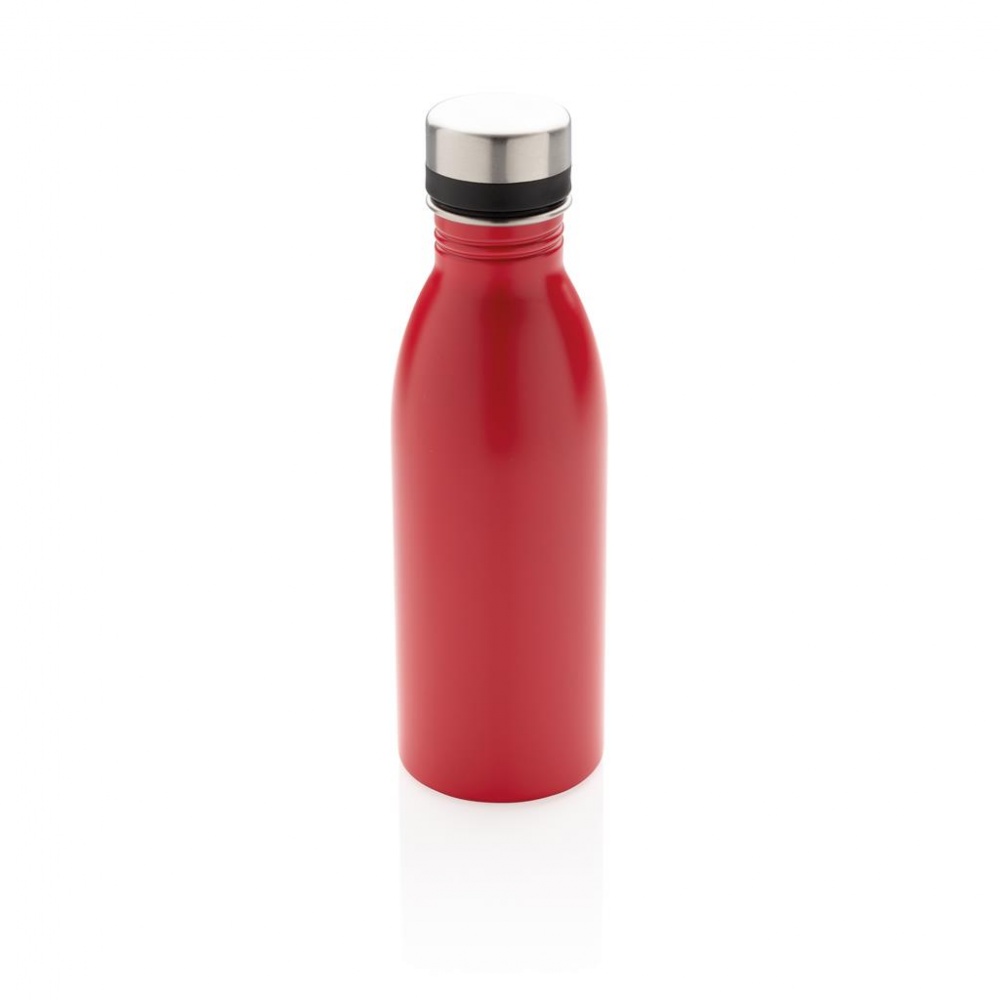Logotrade promotional giveaway picture of: Deluxe stainless steel water bottle, red