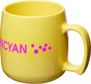 Logotrade business gift image of: Classic 300 ml plastic mug, yellow
