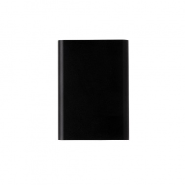 Logotrade corporate gift picture of: Aluminium 5.000 mAh pocket powerbank, black