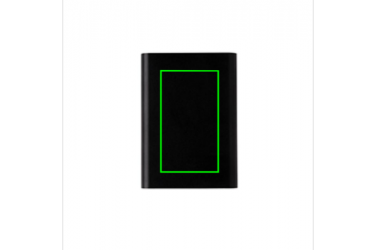 Logotrade promotional giveaway picture of: Aluminium 5.000 mAh pocket powerbank, black