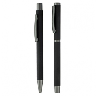 Logo trade advertising products picture of: Writing set, ball pen and roller ball pen