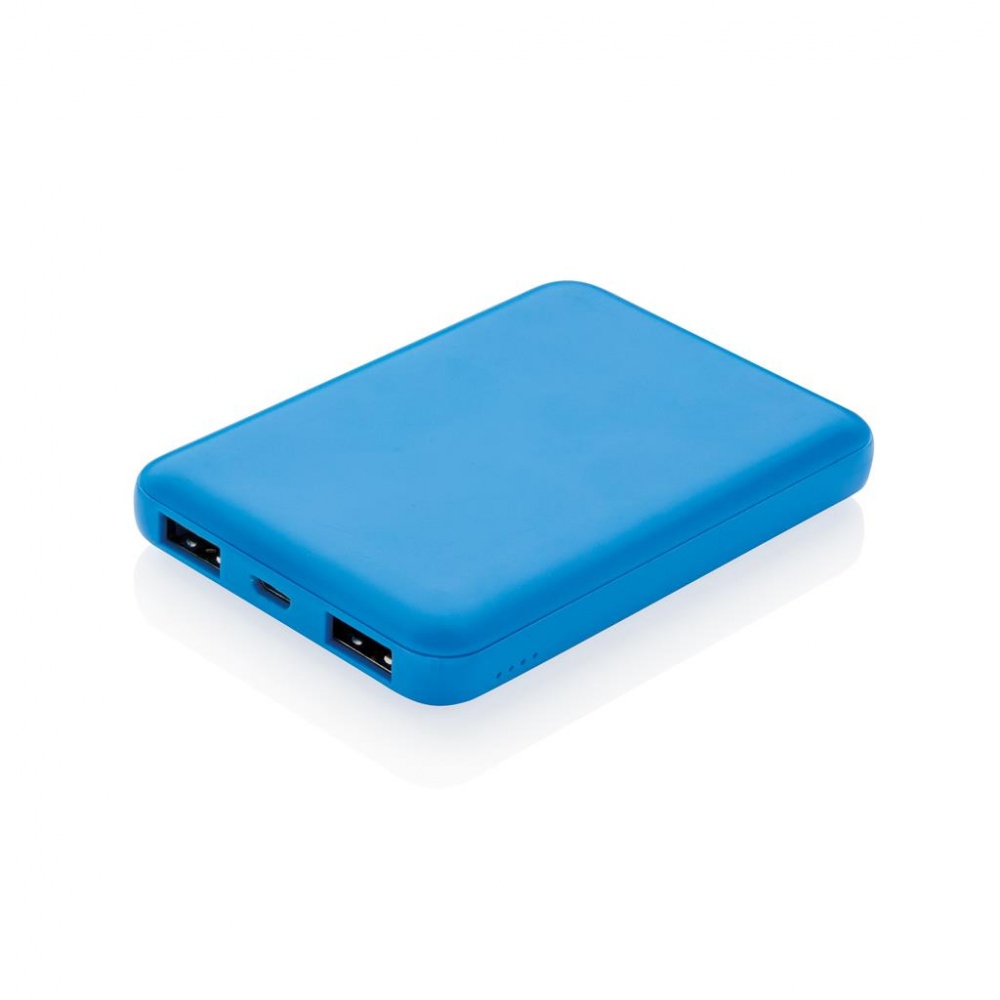 Logotrade advertising product image of: High Density 5.000 mAh Pocket Powerbank, blue