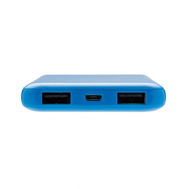 Logotrade promotional merchandise picture of: High Density 5.000 mAh Pocket Powerbank, blue