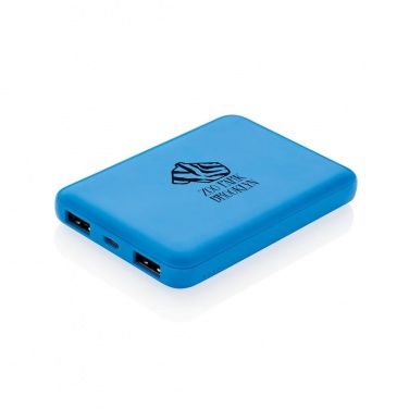 Logotrade promotional giveaways photo of: High Density 5.000 mAh Pocket Powerbank, blue