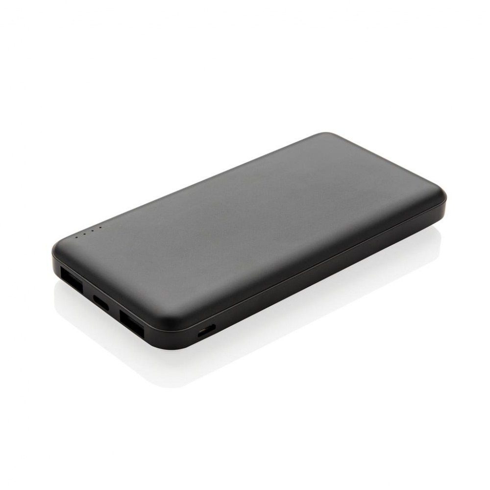 Logo trade advertising products picture of: High Density 10.000 mAh Pocket Powerbank, black