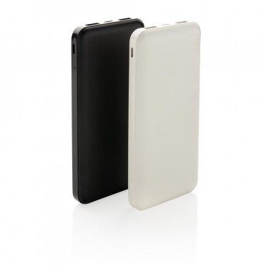 Logo trade promotional gifts picture of: High Density 10.000 mAh Pocket Powerbank, white