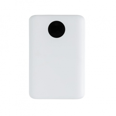 Logo trade advertising products picture of: 10.000 mAh pocket powerbank with triple input, white