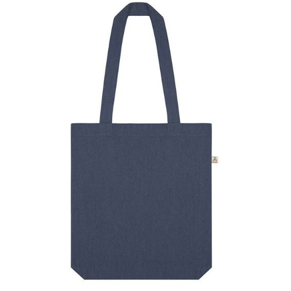 Logotrade promotional gift image of: Shopper tote bag, melange dark denim
