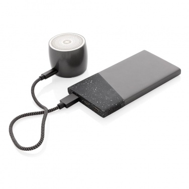 Logo trade promotional item photo of: Swiss Peak 5.000 mAh pocket powerbank, black