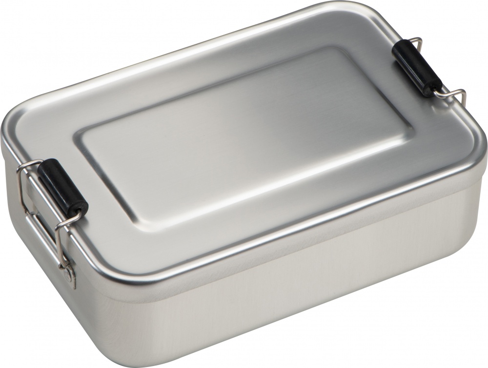 Logotrade corporate gift image of: Lunch box aluminum, grey