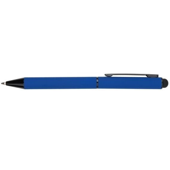 Logo trade promotional merchandise picture of: Metal ballpoint pen, soft touch Celebration Pierre Cardin, blue
