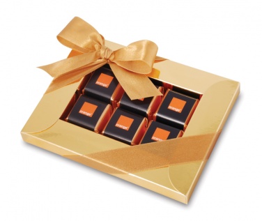 Logo trade promotional merchandise image of: Square chocolates frame box