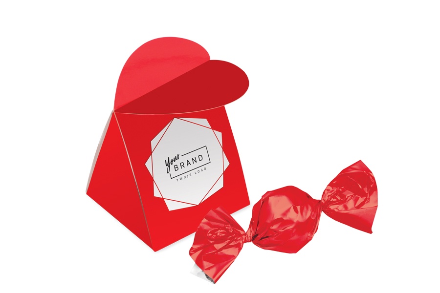 Logo trade promotional products picture of: Box with chocolate heart