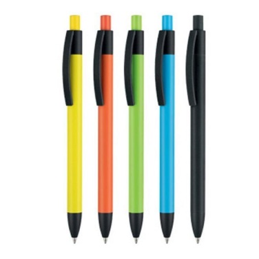 Logotrade promotional product picture of: Pen, soft touch, Capri, orange
