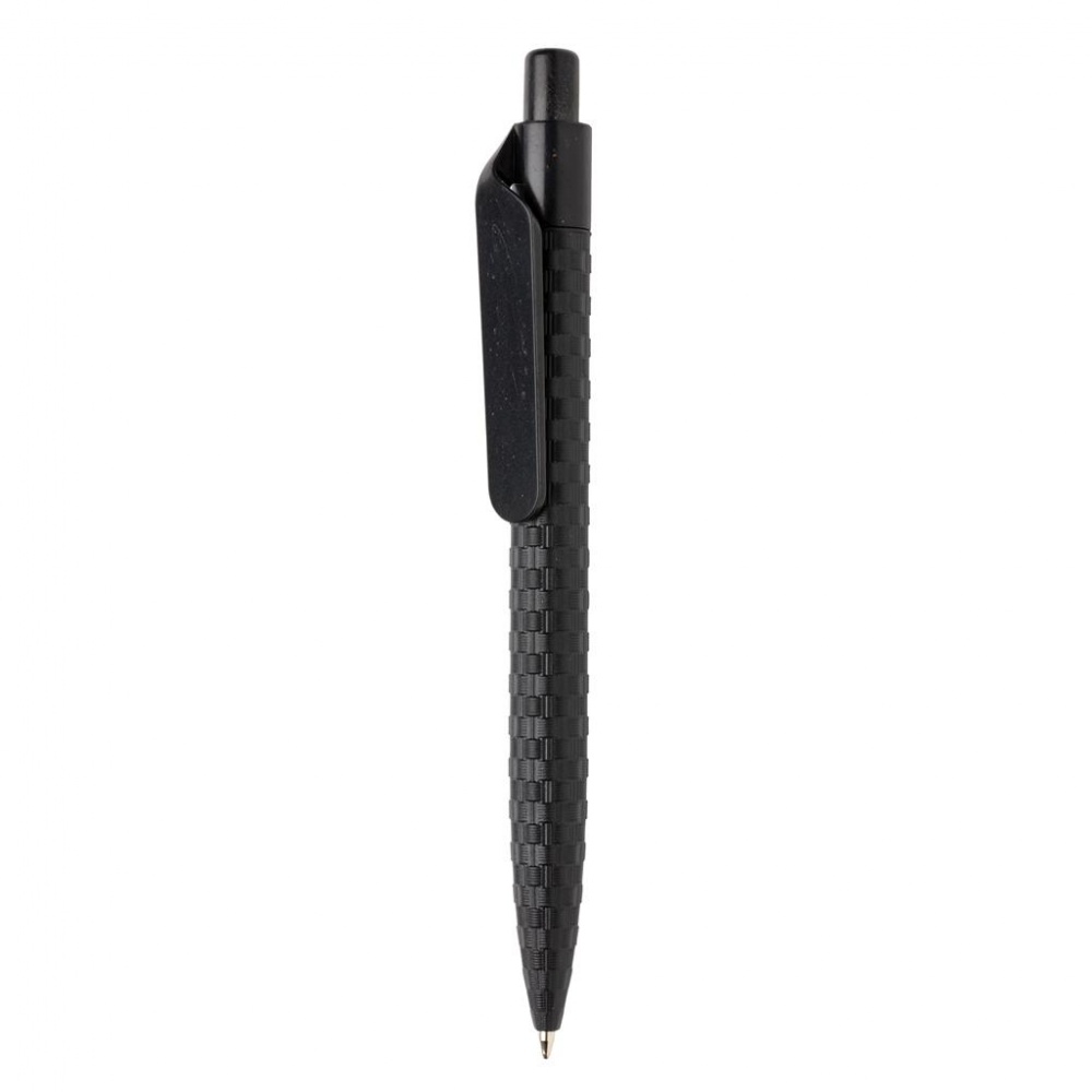 Logo trade promotional giveaways picture of: Wheatstraw pen, black