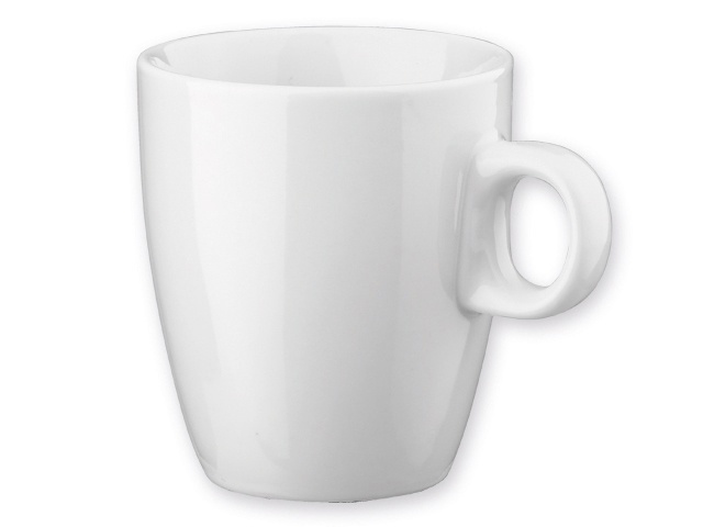 Logo trade promotional giveaways image of: Lien porcelain mug, white