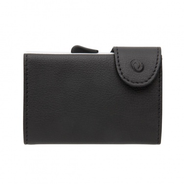Logo trade corporate gifts image of: C-Secure RFID card holder & wallet black with name, sleeve, gift wrap