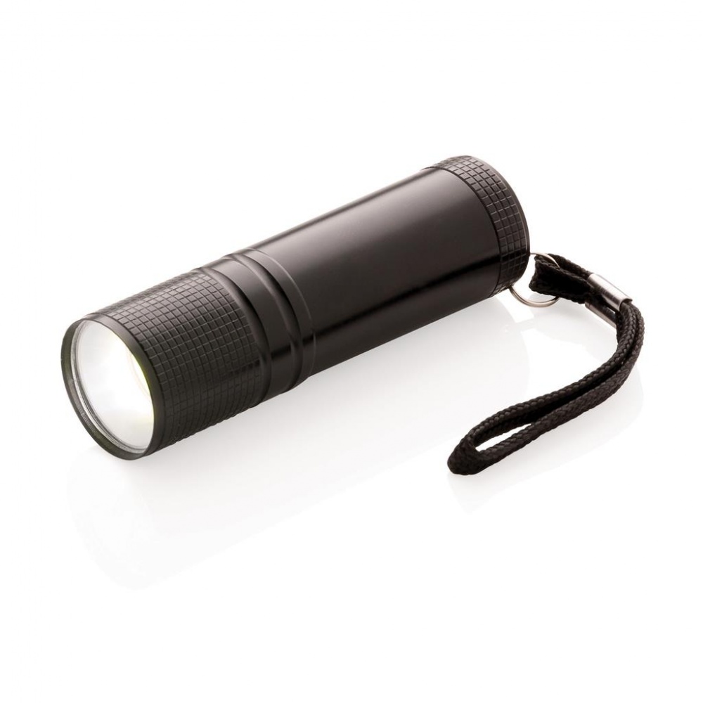 Logo trade advertising products image of: COB torch, black