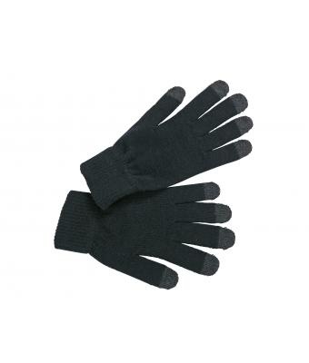 Logo trade promotional product photo of: Touch-screen knitted gloves, black
