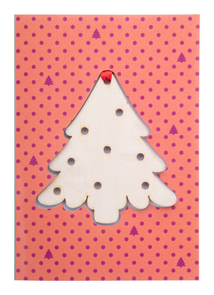 Logo trade promotional merchandise image of: TreeCard Christmas card, tree