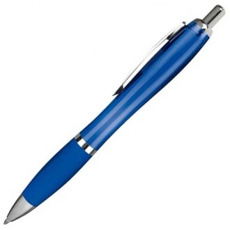 Logo trade promotional items picture of: Plastic pen, blue