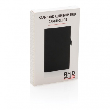 Logotrade promotional giveaways photo of: Standard aluminium RFID cardholder, black