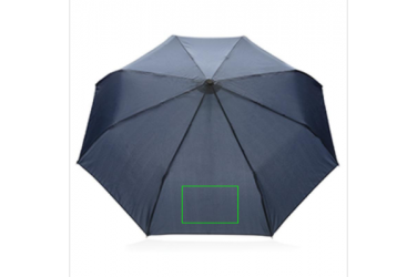 Logo trade promotional products picture of: Auto open/close 21" RPET umbrella, navy