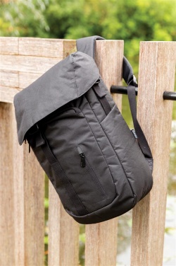 Logotrade promotional gifts photo of: Osaka  rPET backpack, black