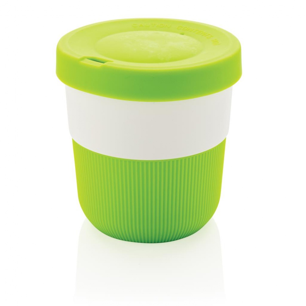 Logo trade promotional merchandise photo of: PLA cup coffee to go 280ml, green