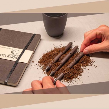 Logo trade promotional gift photo of: Coffe pen, dark brown